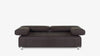 Braunes Ledersofa mit verstellbaren Armlehnen von Frank Sitzmobel Fsm, stilvoll und funktional.